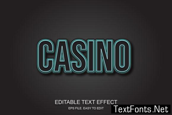 casino font effects