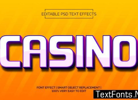 CASINO TEXT EFFECTS STYLE