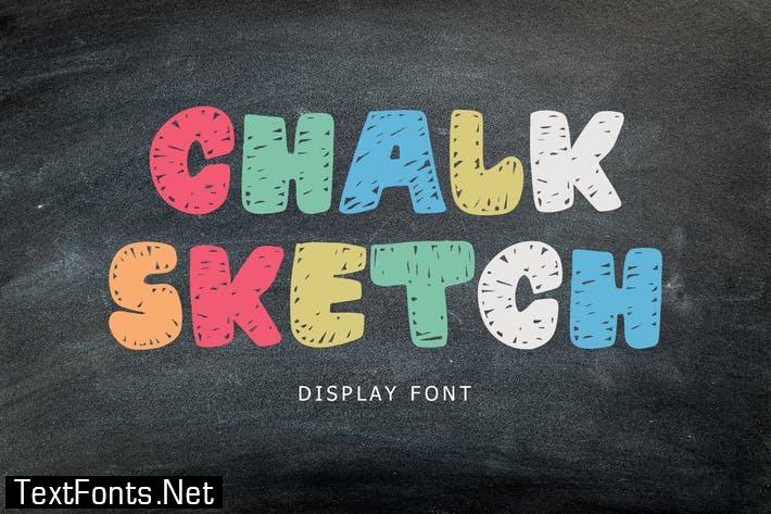 Chalk Sketch Display Font