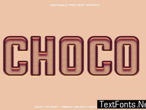 Choco Text Effect in Photoshop