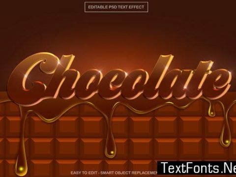 Chocolate Text Effect in Photoshop