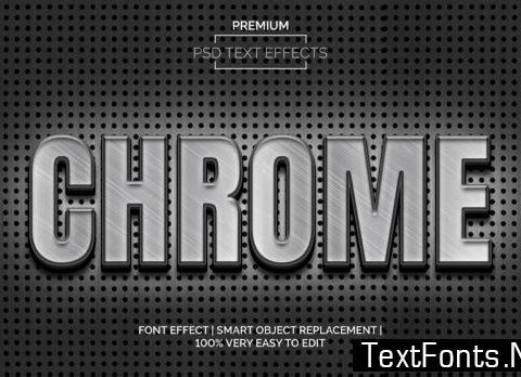 CHROME TEXT EFFECTS STYLE