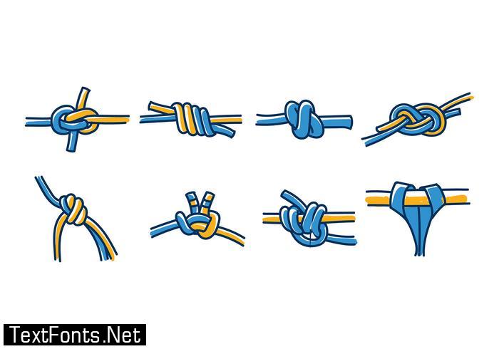 CLIMBING WALL KNOT VECTOR