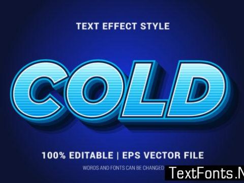 Cold Text Effects Style