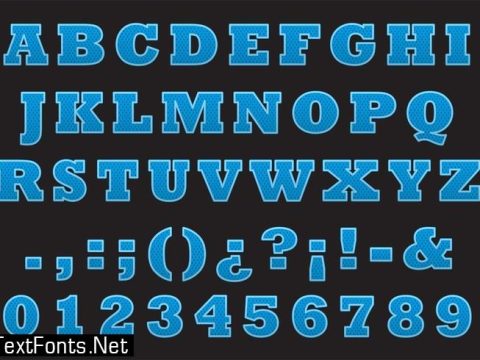 College Font Vector Type