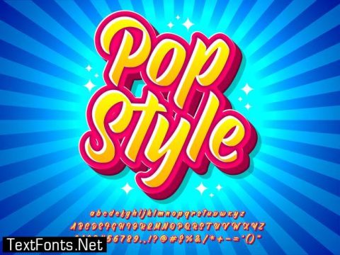 Colorful Pop Art Text Effect With Comic Style