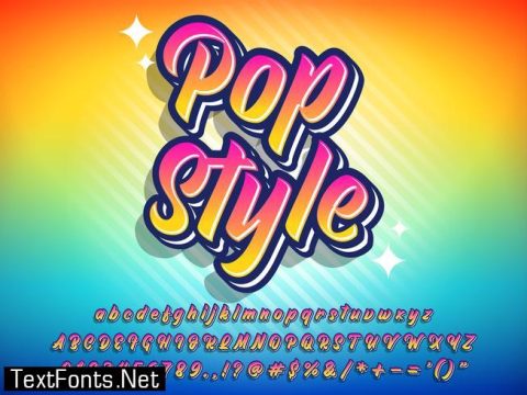 Colorful Pop Style Text Effect