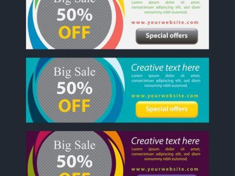 Colorful Sale Banner Collection 598849