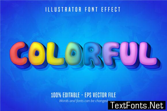 Colorful Text Effect, Editable Text