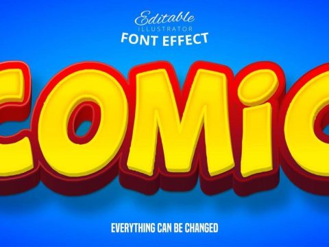 Comic Bold 3D Text Effect