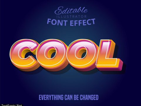 Cool bold 3d text effect 698887