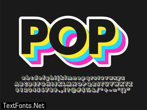 Cool Dark Pop Art Text Effect