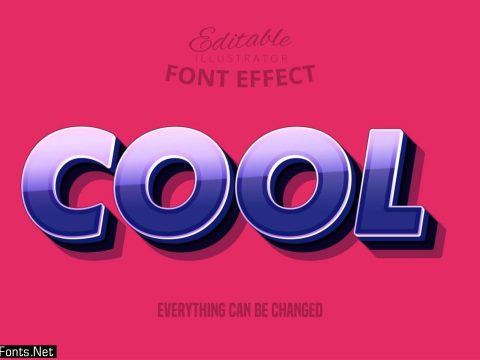 Cool Glossy Outline text, editable text style