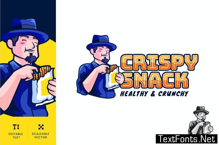 Crispy Snack Logo Illustration Vector Xr8qn9g 0785
