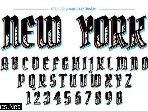 Custom vintage typography design