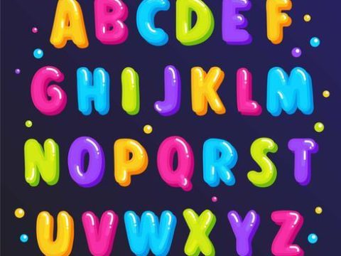 Cute Colorful Font