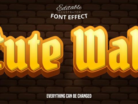 Cute Wall Text Effect