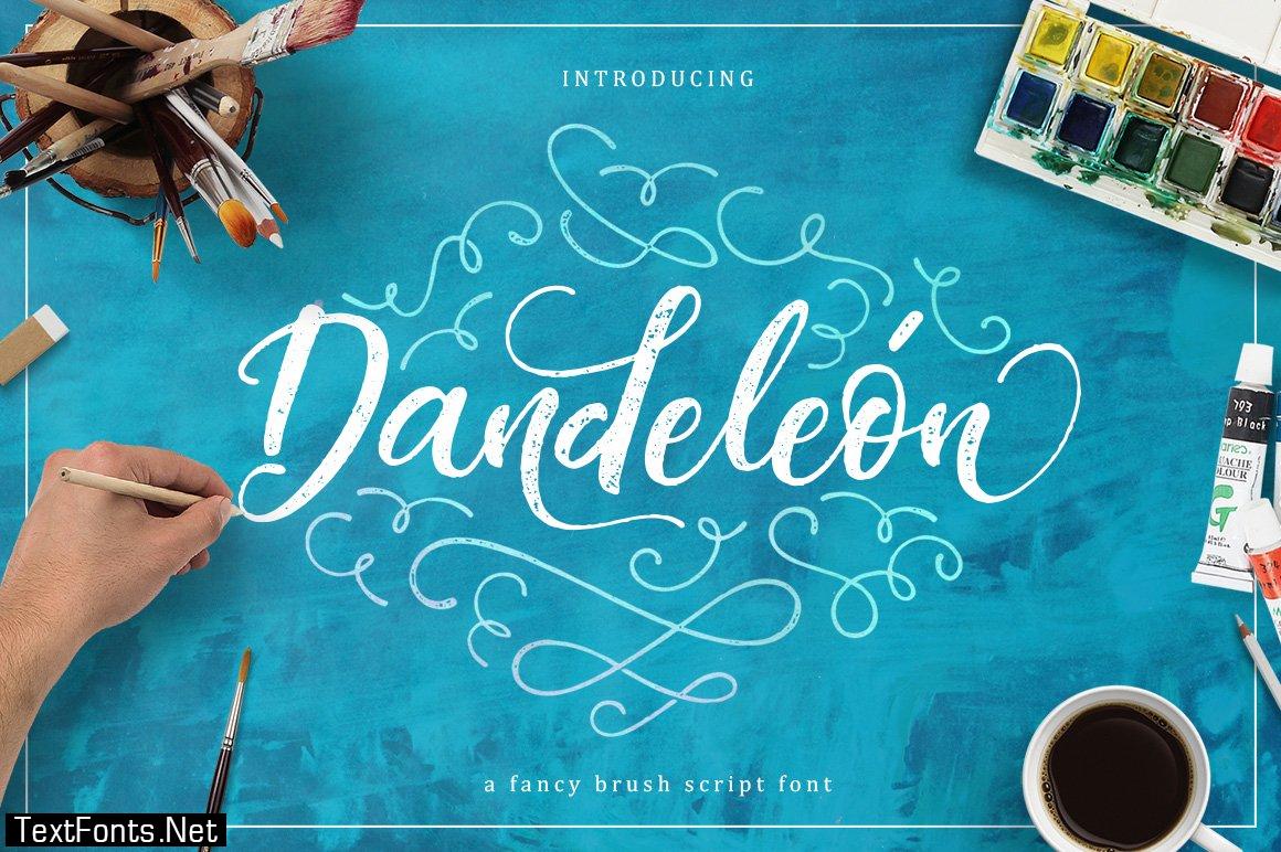 Dandeleon font + SWASHES 1465448