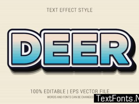 Deer Text Effect Style