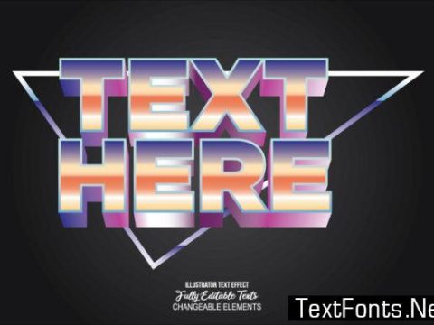 Detailed Text Effect Modern 3d Design