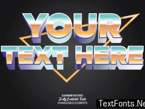 Detailed Text Effect Modern 3d Design