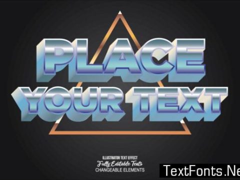 Detailed Text Effect Modern 3d Design