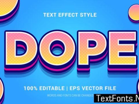 Dope Text Effects Style