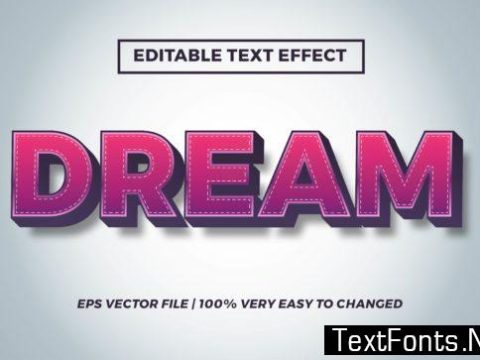 Dream Text Effect Editable