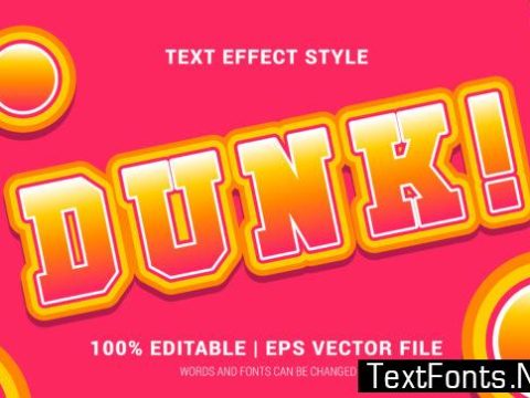 Dunk Text Effects Style