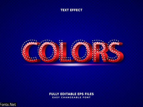 Editable Colors text effect