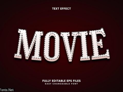 Editable Movie text effect 1181275