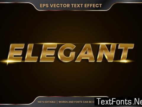 Editable Text Effect - Elegant Text