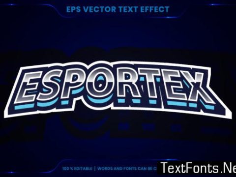 Editable Text Effect - Esportex Text