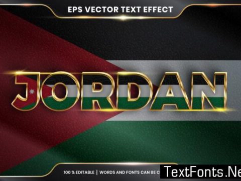 Editable Text Effect - Jordan