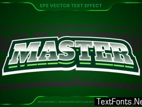 Editable Text Effect - Master Text Style