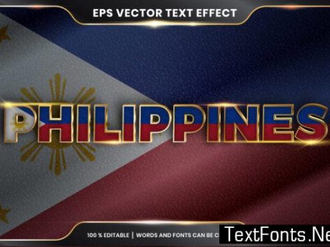 Editable Text Effect - Philippine