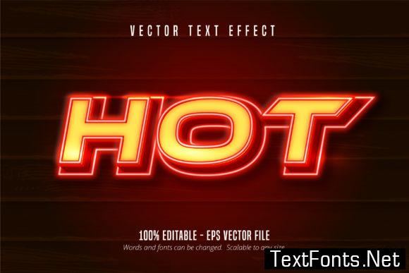 Editable Text Effect Style - Hot