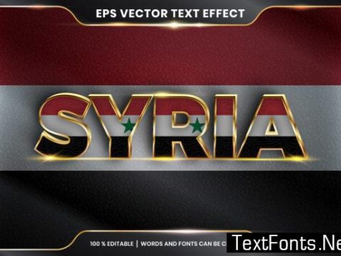 Editable Text Effect - Syria