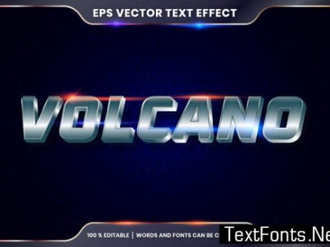 Editable Text Effect - Volcano Text