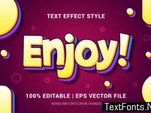 Enjoy Text Effect Style