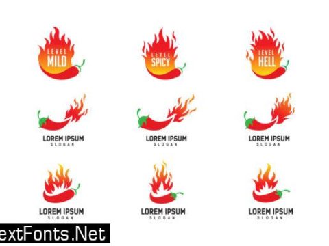 Extra Spicy Chili Logo Design Template