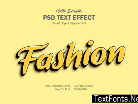 Fashion Text Effect