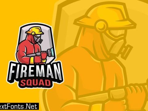 Fireman Squad Logo Template