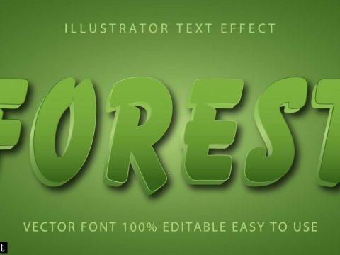 Forest Brushstroke Text Effect