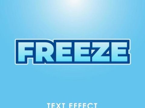 freeze blue premium text style