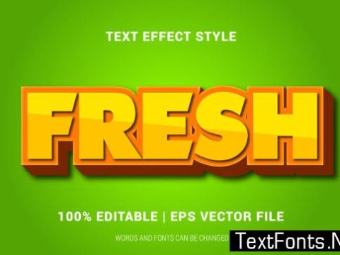 Fresh Text Effects Style