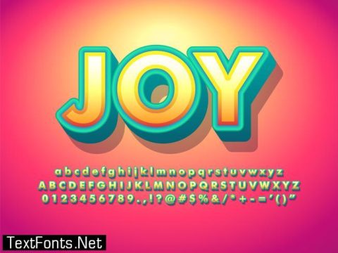 Friendly Soft 3d Typographic Text Effect