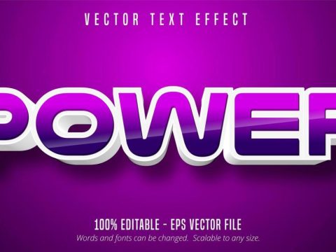 Game style editable text effect