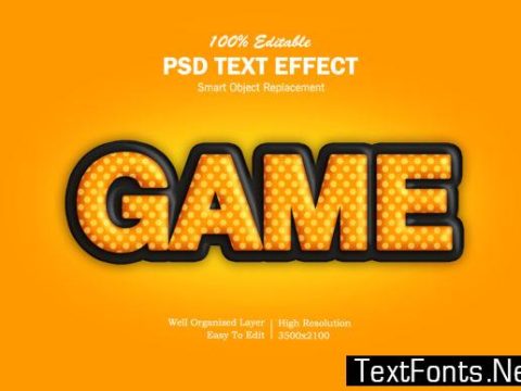 Game Text Effect