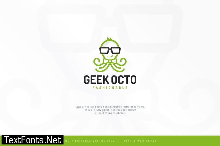 Geek Octopus Style Logo